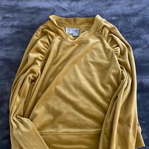 Anthropologie Velour Sweater